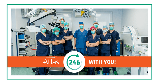 Atlas hospital and medical team available 24h during the pandemic